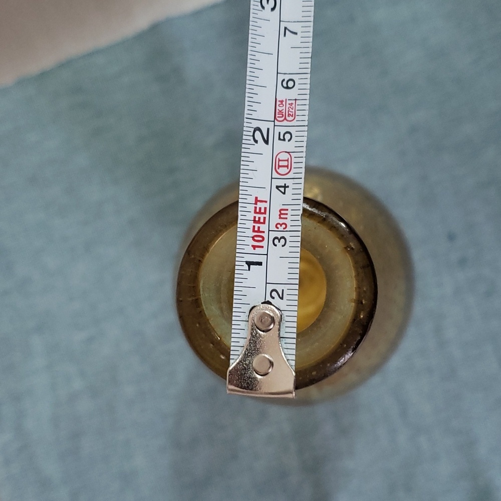 Vintage glass vase with pattern - Picture 2 of 6